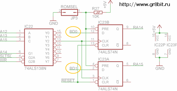 DOS2 mapper circuit diagram