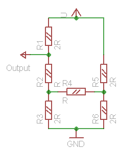3-bit covox, schematic 1