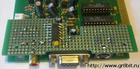 Solder components to outer surface