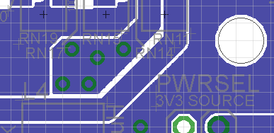 GR8BUS master board power polygons - filled