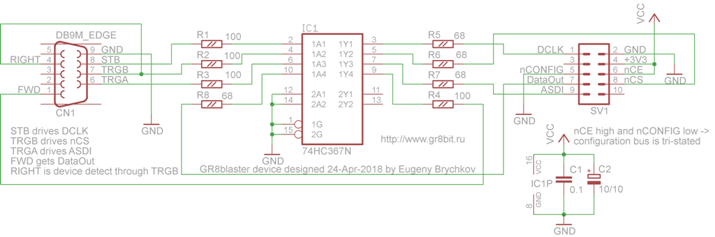 GR8Blaster circuit diagram